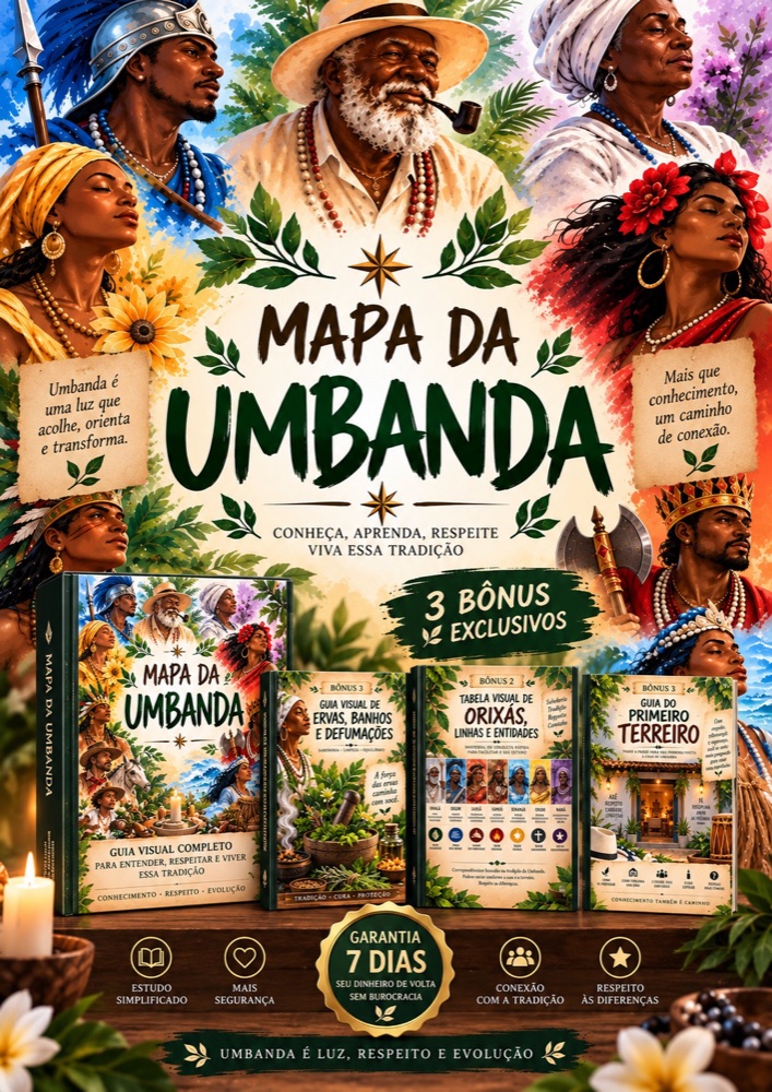 Mapa da Umbanda com os 3 bônus exclusivos