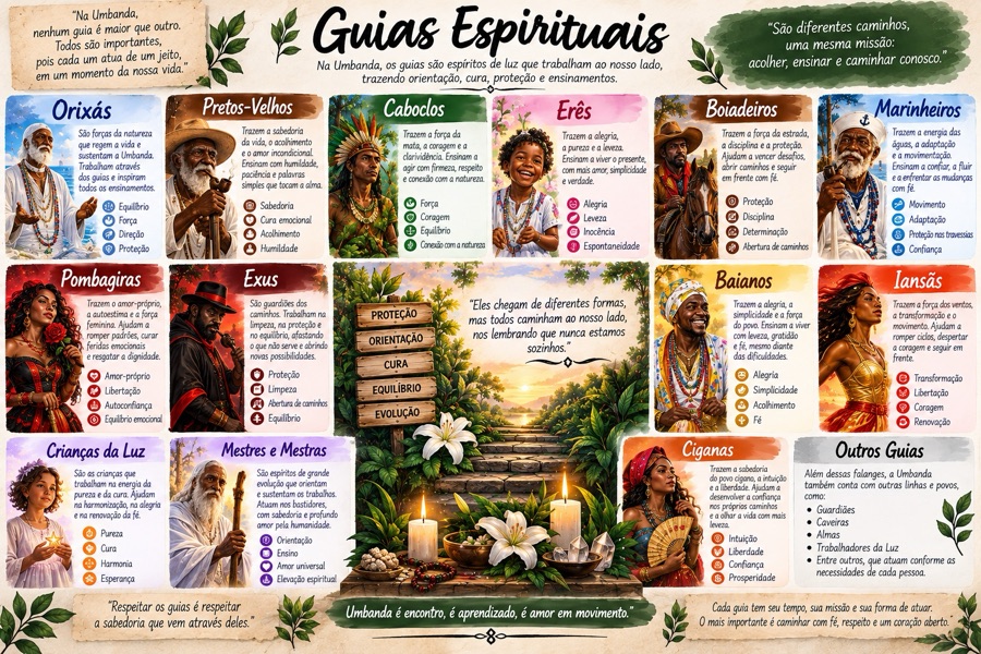 Mapa — Guias Espirituais
